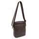 Месенджер класичний в гладкій шкірі коричневий Tiding Bag 8717C фото