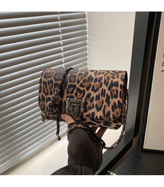 Кроссбоди на цепочке из эко-кожи Lilly P2-14502LB фото, картинка, изображение