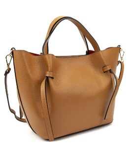 Классическая кожаная женская сумка карамельного цвета Firenze Italy F-IT-7632C фото, картинка, изображение