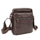 Месенджер в гладкой коже коричневий Tiding Bag 8718C фото