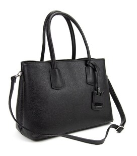 Класична жіноча шкіряна чорна сумка Firenze Italy F-IT-7601A картинка, зображення, фото