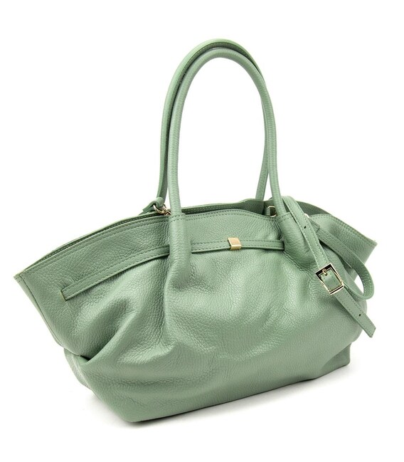 Классическая удобная кожаная повседневаная женская сумка Firenze Italy F-IT-7635OL фото, картинка, изображение