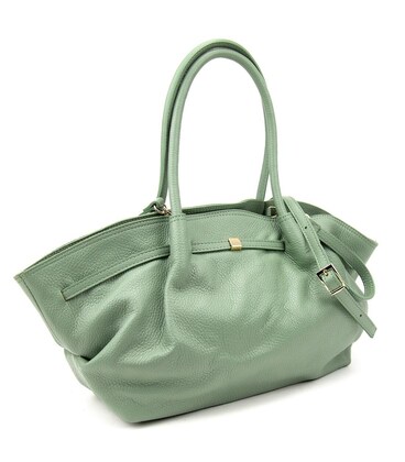 Классическая удобная кожаная повседневаная женская сумка Firenze Italy F-IT-7635OL фото, картинка, изображение