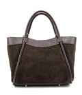 Замшева жіноча сумка з шкіряною вставкою Firenze Italy F-IT-7668DB картинка, зображення, фото