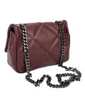Стеганная женская мягкая сумочка на цепи Firenze Italy F-IT-98106BO фото, картинка, изображение
