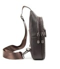 Кожаный мужской коричневый слинг через плечо Tavinchi TV-SM8-830C фото, картинка, изображение
