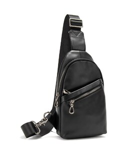 Сумка-слінг чорна чоловіча Tiding Bag 10031A картинка, зображення, фото