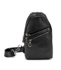 Сумка-слинг черная мужская Tiding Bag 10031A фото, картинка, изображение