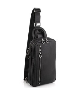 Сумка-слинг мужская кожаная Tiding Bag 9801A фото, картинка, изображение