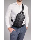 Сумка-слінг чоловіча шкіряна Tiding Bag 9801A картинка, зображення, фото