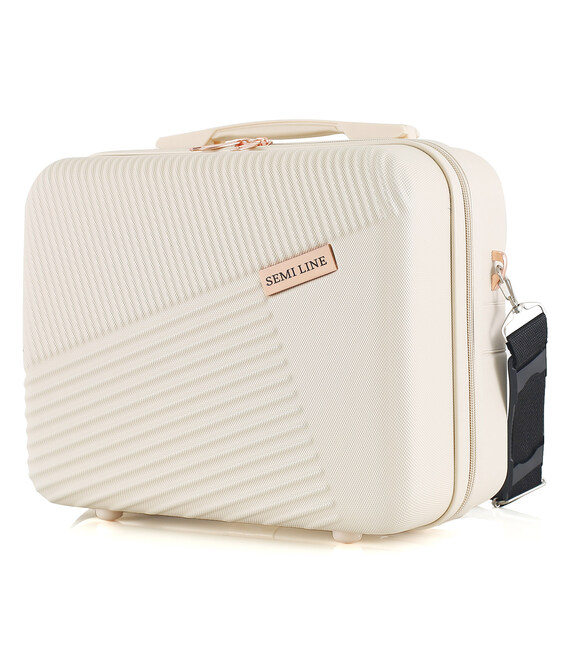 Бьюті-кейс Semi Line 12L Ecru (T5757-1) картинка, зображення, фото