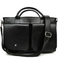 Сумка-портфель чоловіча на плече із ручками TARWA чорна ZА-3990-3md фото, картинка, изображение