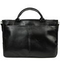 Сумка-портфель чоловіча на плече із ручками TARWA чорна ZА-3990-3md фото, картинка, изображение