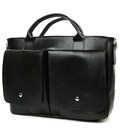 Сумка-портфель чоловіча на плече із ручками TARWA чорна ZА-3990-3md фото, картинка, изображение