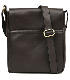 Чоловіча шкіряна сумка через плече GC-1304-4lx TARWA коричнева наппа фото, картинка, изображение