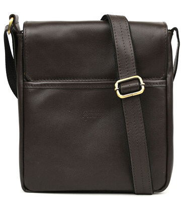 Чоловіча шкіряна сумка через плече GC-1304-4lx TARWA коричнева наппа фото, картинка, изображение