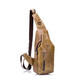 Шкіряний чоловічий рюкзак слінг Bull TB019B рудий фото