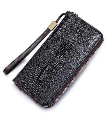 Гаманець логер шкіряний з тисненням рептилія Bull NB040C фото, картинка, изображение