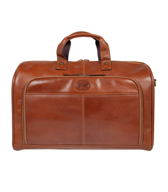 Чоловіча дорожня сумка Ashwood 8150 Tan (Рудий) картинка, зображення, фото