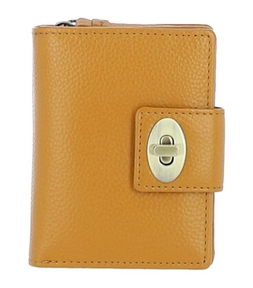 Жіночий шкіряний гаманець Ashwood Y60 Mustard (Гірчичний) картинка, зображення, фото