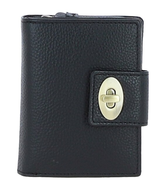 Женский кожаный кошелек Ashwood Y60 Black (Черный) фото, картинка, изображение