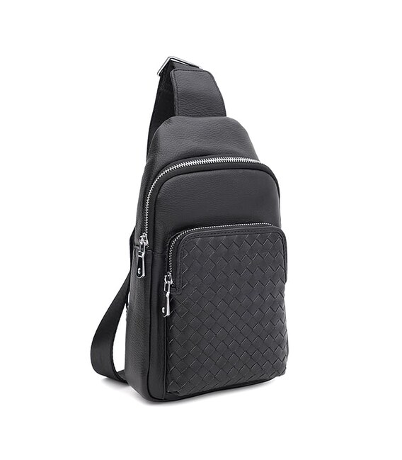 Мужской кожаный рюкзак Ricco Grande K16085bl-black фото