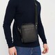 Мужская кожаная сумка Ricco Grande K12157bl-black фото