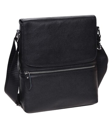 Чоловіча шкіряна сумка Keizer K187015-black картинка, зображення, фото