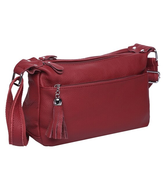 Жіноча шкіряна сумка Keizer K1818-bordo картинка, зображення, фото
