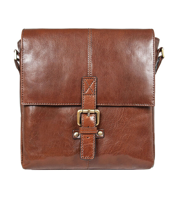 Сумка чоловіча Ashwood Murphy Chestnut (Каштановий) картинка, зображення, фото