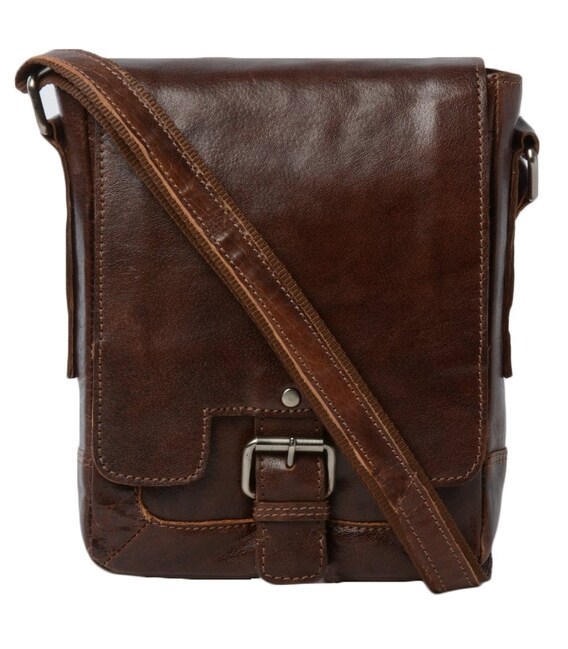 Сумка чоловіча Ashwood 8341 Tan (Коричневий) картинка, зображення, фото