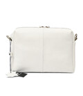 Сумка жіноча через плече 702702 Grande Pelle біла з ключницею картинка, зображення, фото