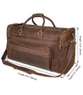 Ексклюзивна дорожня сумка для чоловіків із натуральної шкіри John McDee JD7317LR картинка, зображення, фото
