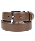 Ремінь зі шкіри оленя 35мм коричневий, класична пряжка st228333 картинка, зображення, фото
