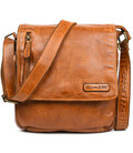 Чоловічий шкіряний коньячний месенджер HILL BURRY "жатка" 3069WHB фото, картинка, изображение