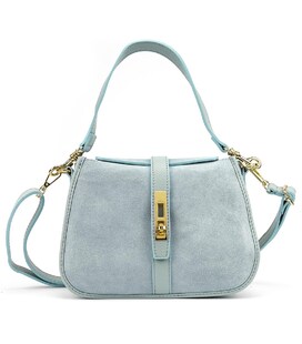 Жіноче замшеве кросбоді на застібці Firenze Italy F-IT-9895BL картинка, зображення, фото