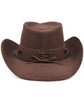 Класичний ковбойський капелюх Bexhill ht-st1-rb4 з еко (веган) шкіри нубук фото, картинка, изображение