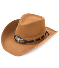 Класичний ковбойський капелюх Bexhill ht-st1-rb3 з еко (веган) шкіри нубук фото, картинка, изображение