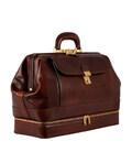 Велика італійська шкіряна сумка-доктор для жінок - The Master and Margarita - Коричневий колір - Time Resistance 1172101W картин
