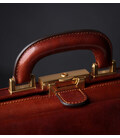 Велика італійська шкіряна сумка-доктор для жінок - The Master and Margarita - Коричневий колір - Time Resistance 1172101W картин