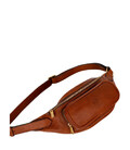 Жіноча шкіряна сумка-слінг Belly Bag - Independent People - Коньячно-коричневий колір - Time Resistance 5215801W картинка, зобра