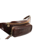 Жіноча шкіряна сумка-слінг Belly Bag - Independent People - Коричневий колір - Time Resistance 5215901W картинка, зображення, фо