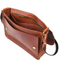 Шкіряна сумка через плече формату А4 Limary lim-3028RB коньячна фото, картинка, изображение