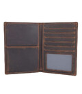 Коричневий шкіряний гаманець-органайзер з відділом ID документів JDR-8457R картинка, зображення, фото