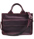 Сумка портфель шкіряна для документів ноутбука LIMARY lim-380RW бордо картинка, зображення, фото