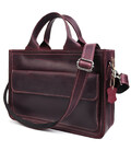Сумка портфель шкіряна для документів ноутбука LIMARY lim-380RW бордо картинка, зображення, фото