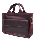 Сумка портфель шкіряна для документів ноутбука LIMARY lim-380RW бордо картинка, зображення, фото