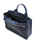 Сумка портфель шкіряна для документів ноутбука LIMARY lim-380RK синя картинка, зображення, фото