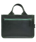 Сумка портфель шкіряна для документів ноутбука LIMARY lim-380RE зелена картинка, зображення, фото