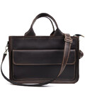 Сумка портфель шкіряна для документів ноутбука LIMARY lim-380RC коричнева картинка, зображення, фото